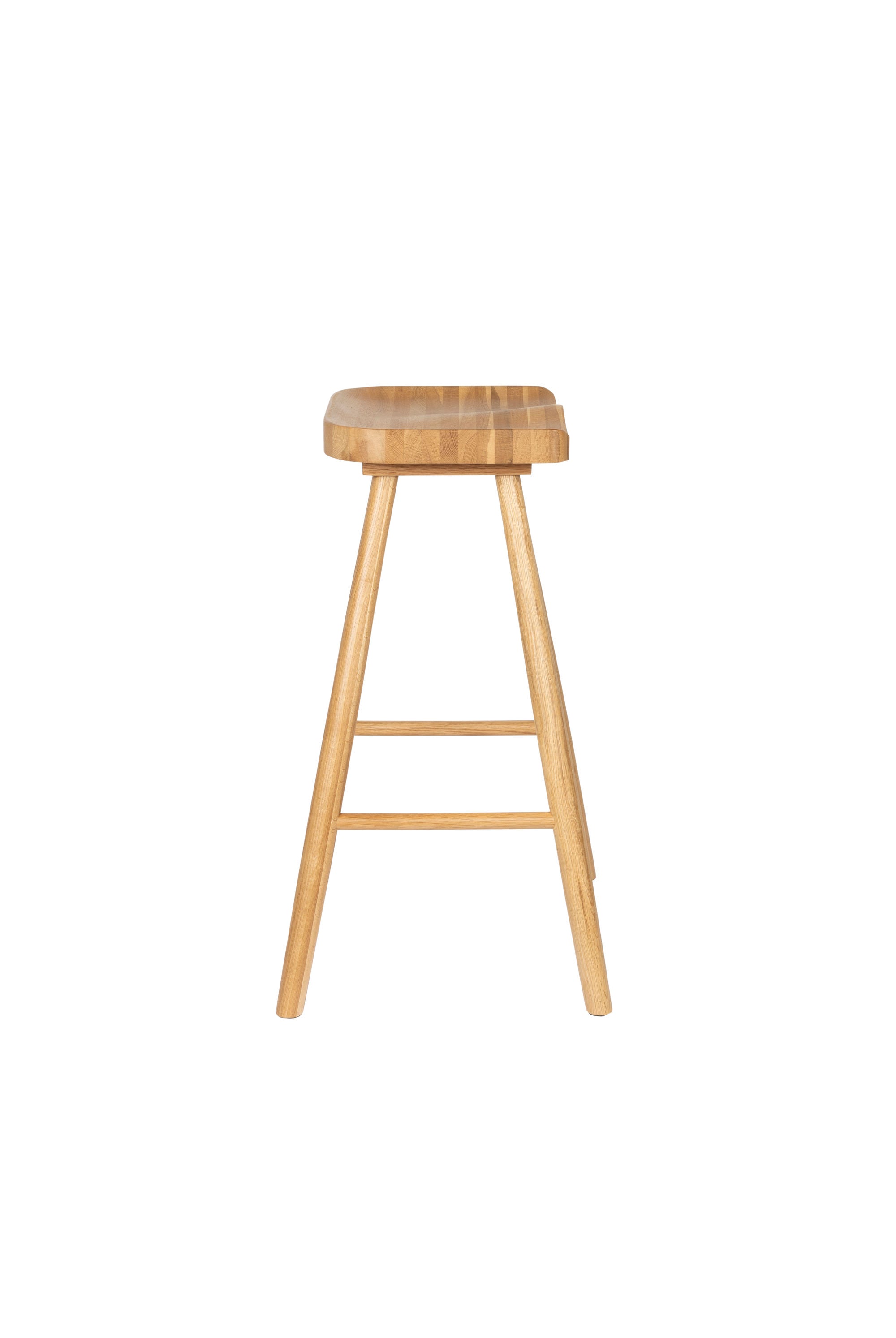 Vander Natural Oak Wood Counter Stool